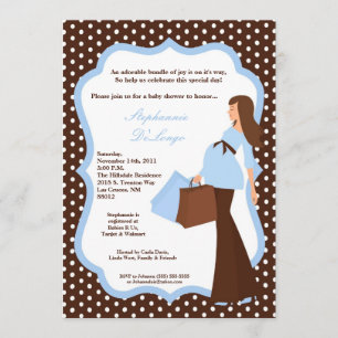 Invitación Baby Shower de compra de mamá de lunes 
