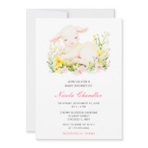 Baby Shower de cordero de primavera