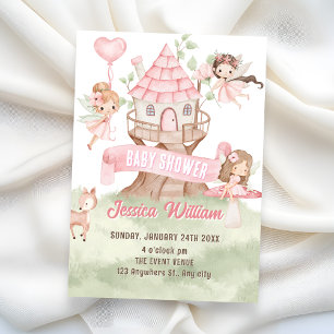 Invitación Baby shower de cuento de hadas