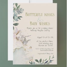 Invitación Baby Shower de cuento de hadas de mariposa encanta