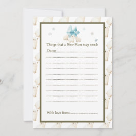 Invitación Baby Shower de Cute Winter Polar Bears