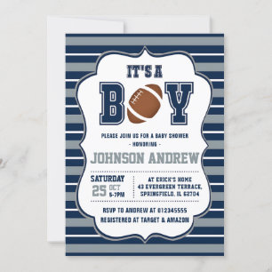 Invitación Baby Shower de deportes de rociado personal