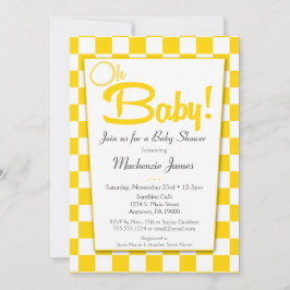 Invitación Baby Shower de diner de los años 50 con