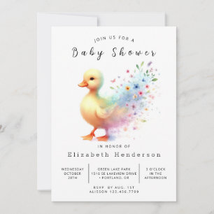 Invitación Baby Shower de disco rígido clásico