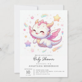 Invitación Baby Shower de Dragon Simple