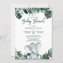 Baby Shower de Elefante de Niño Neutral de Género