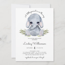 Invitación Baby Shower de Elefante Neutral de Género