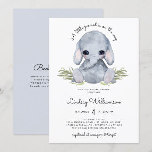 Invitación Baby Shower de Elefante Neutral de Género