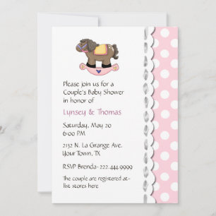 Invitación Baby Shower de elegante pareja