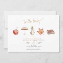 Baby Shower de elementos de caída de conejo