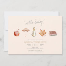 Baby Shower de elementos de caída de conejo