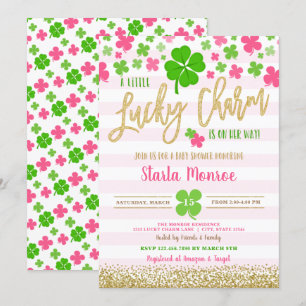 Invitación Baby Shower de encanto de San Patricio