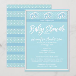 Invitación Baby Shower de estela de Baby Blue Boy