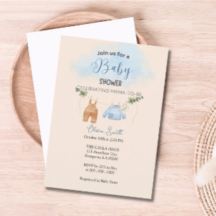 Invitación Baby Shower de estilo vintage
