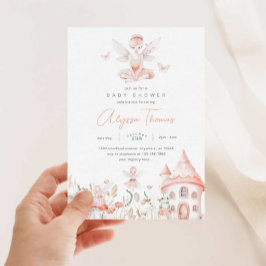 Invitación Baby Shower de Fairy y Wildflowers