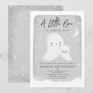 Invitación Baby Shower de fantasma neutro en género