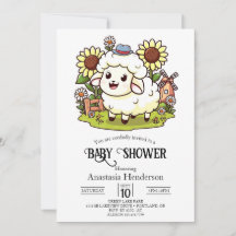 Baby Shower de Farmyard Dreamy Sheep
