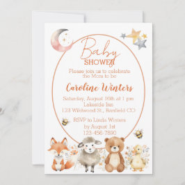 Invitación Baby Shower de Fauna Silvestre