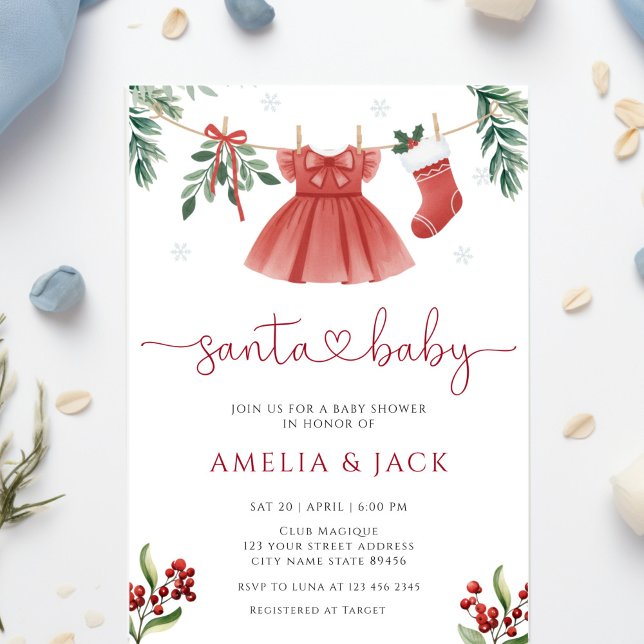 Invitación Baby Shower de feriado de Navidades de invierno de (Subido por el creador)