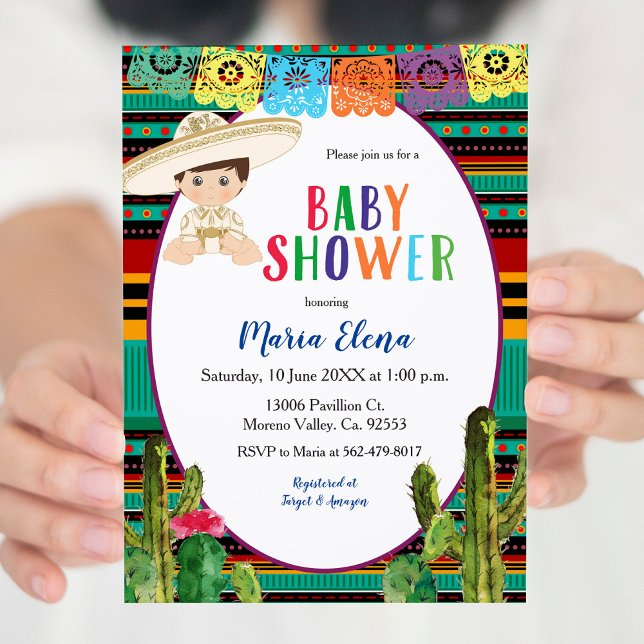 Invitación Baby Shower de Fiesta Boy (Subido por el creador)