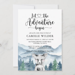 Invitación Baby Shower de Forest Adventure Little 