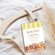 Baby Shower de frutas de verduras cultivadas local