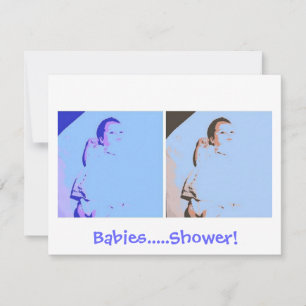 Invitación Baby Shower de gemelos