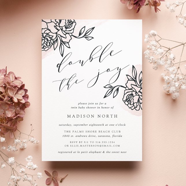 Invitación Baby Shower de Gemelos Secretos (Subido por el creador)