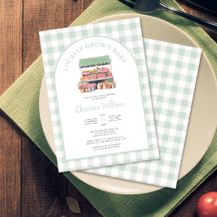 Invitación Baby Shower de género y neutralidad de crecimiento