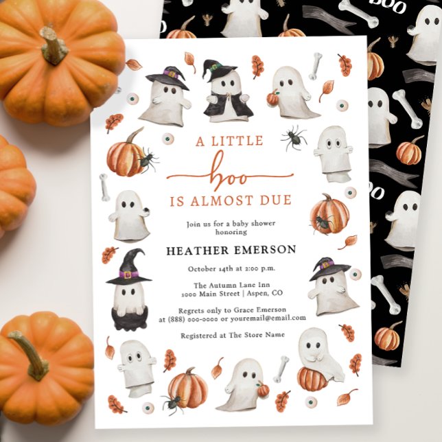 Invitación Baby Shower de Ghost (Ghost Baby Shower Invitation
)