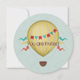 Invitación Baby Shower de globo aerostático