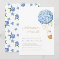 Baby Shower de globo de aire caliente floral |