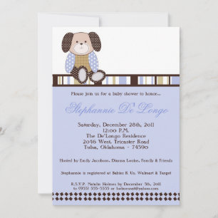 Invitación Baby Shower de Graham Crackers Boy Blue