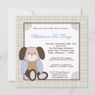 Invitación Baby Shower de Graham Crackers Boy Blue