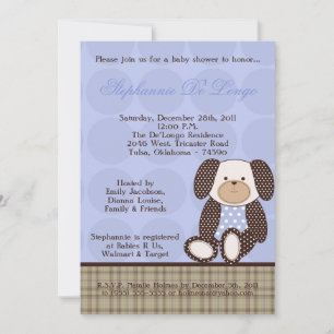 Invitación Baby Shower de Graham Crackers Boy Blue