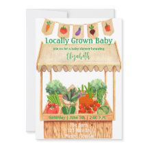 Baby Shower de granja de producción local