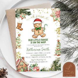 Invitación Baby Shower de Green Cookies Gingerbread