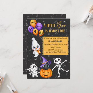 Invitación Baby Shower de Halloween