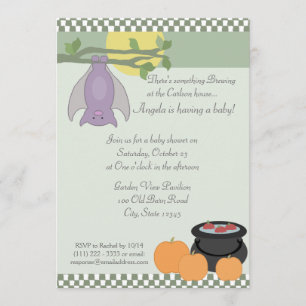 Invitación Baby Shower de Halloween