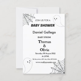 Invitación Baby Shower de Halloween