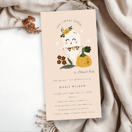 Invitación Baby Shower de Halloween Ghost Little B