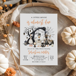 Invitación Baby Shower de Halloween Little Silly Goose