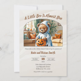 Invitación Baby Shower de Halloween - Un pequeño bote casi se