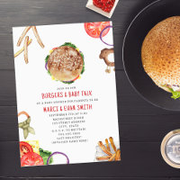Invitación Baby Shower de Hamburger and Fries Co.