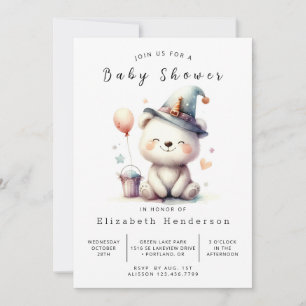 Invitación Baby Shower de Happy Online Bear