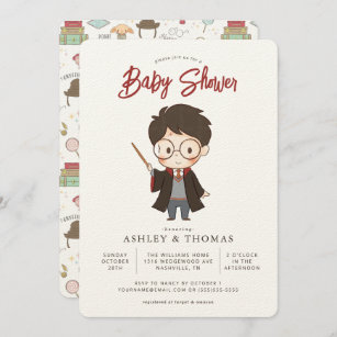 Invitación Baby Shower de Harry Potter simple