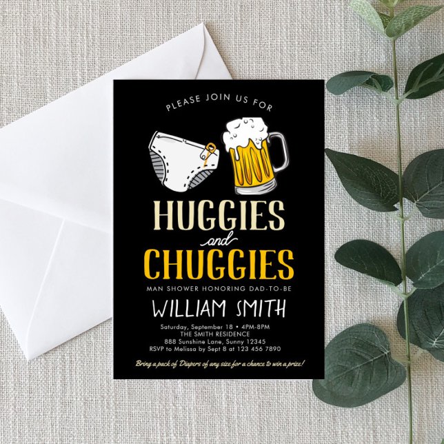 Invitación Baby Shower de Huggies y Chuggies (Subido por el creador)