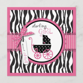 Invitación Baby Shower de impresión y portadora de