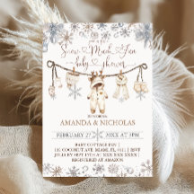 Baby Shower de invierno de Snow Many Diun