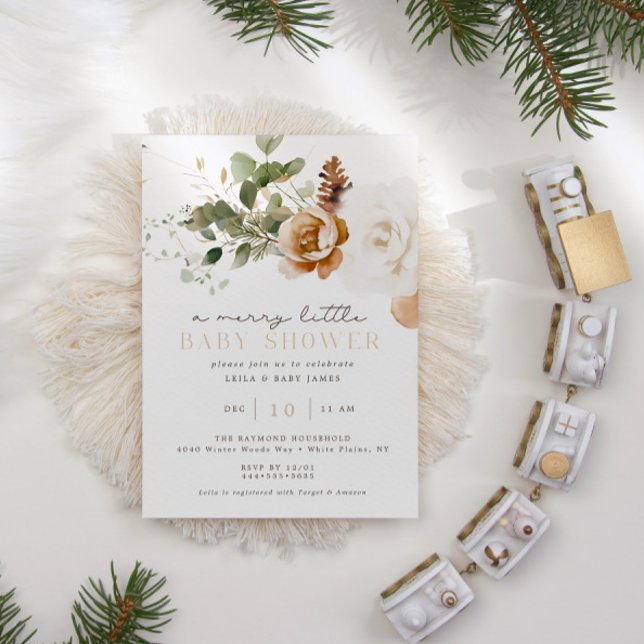 Invitación Baby Shower de invierno de unos Navidades muy amab (Subido por el creador)